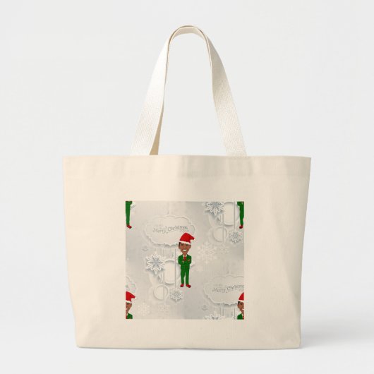 barack obama santa grote tote bag (Voorkant)