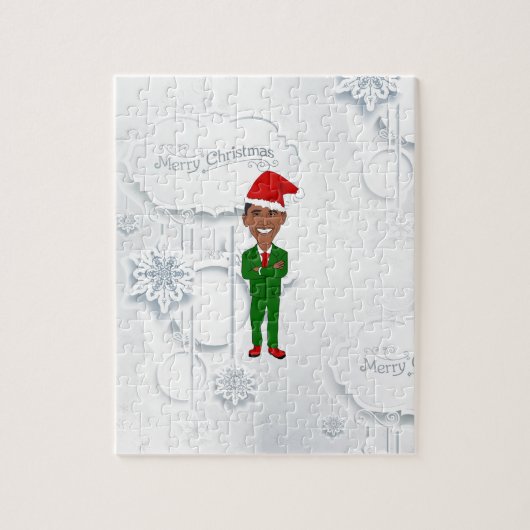 barack obama santa legpuzzel (Verticaal)