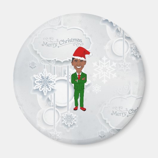 barack obama santa magneet (Voorkant)
