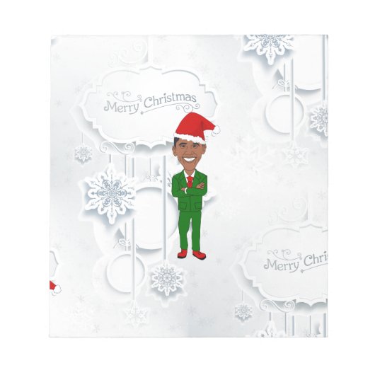 barack obama santa notitieblok (Voorkant)