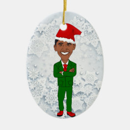 barack obama santas keramisch ornament