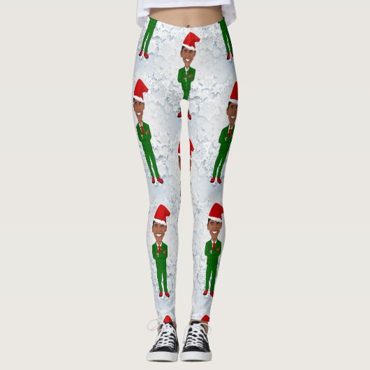 barack obama santas leggings (Voorkant)