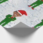 barack obama santas verpakkingspapier cadeaupapier (Hoek)
