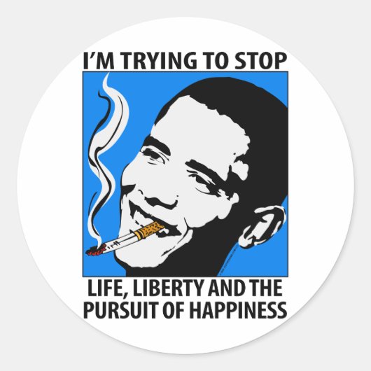 Barack Obama Satire / Parodie Sticker (Voorkant)