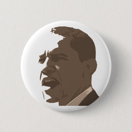 Barack Obama Sepia Portrait Button (Voorkant)