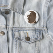 Barack Obama Sepia Portrait Button (In situ)