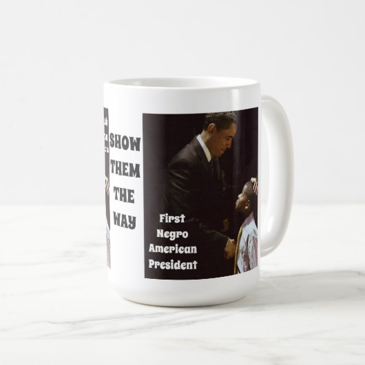 BARACK OBAMA SHOW ONZE KINDEREN mok (Voorkant rechts)