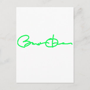 Barack Obama Signature Series (groen) Briefkaart