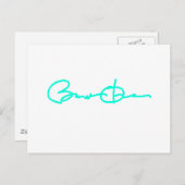 Barack Obama Signature Series (Light Blue) Briefkaart (Voorkant / Achterkant)