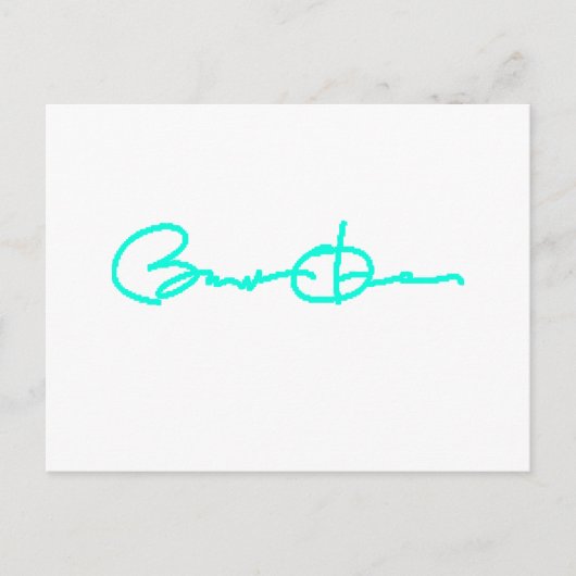 Barack Obama Signature Series (Light Blue) Briefkaart (Voorkant)