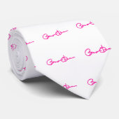 Barack Obama Signature Series (roze) Stropdas (Opgerold)