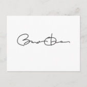 Barack Obama Signature Series (zwart) Briefkaart (Voorkant)