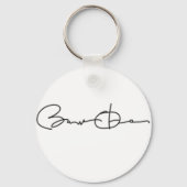 Barack Obama Signature Series (zwart) Sleutelhanger (Voorkant)