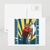 Barack Obama Slam Dunk Briefkaart (Voorkant / Achterkant)