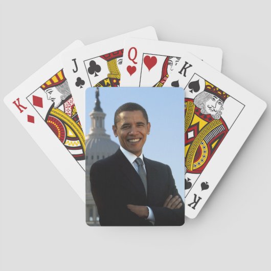 Barack Obama-spelkaarten Pokerkaarten (Achterkant)