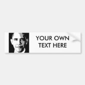 BARACK OBAMA SQUARE PORTRAIT -.png Bumpersticker (Voorkant)