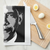 BARACK OBAMA SQUARE PORTRAIT -.png Theedoek (Quarter Fold)