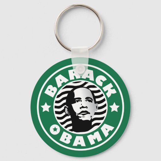 Barack Obama Star Caffeine Sleutelhanger (Voorkant)