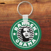 Barack Obama Star Caffeine Sleutelhanger (Voorkant)