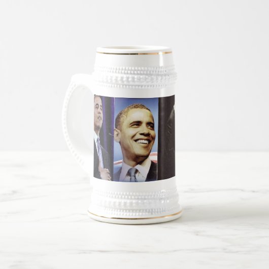 BARACK OBAMA stein Bierpul (Voorkant links)
