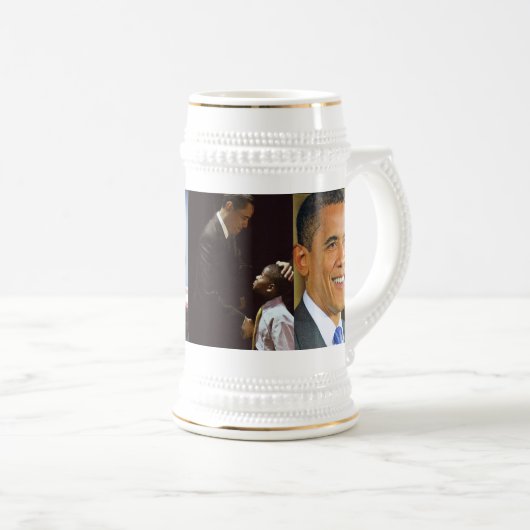 BARACK OBAMA stein Bierpul (Voorkant rechts)