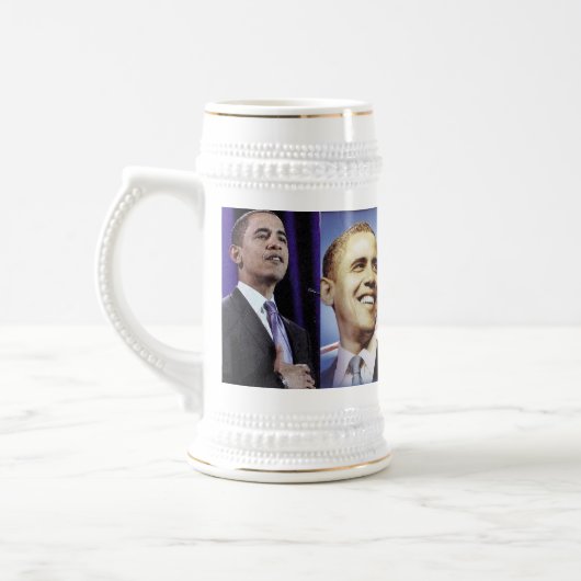 BARACK OBAMA stein Bierpul (Links)