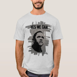 Barack Obama. Stencil Asphalt T-shirt