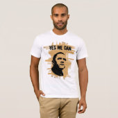 Barack Obama STENCIL bckgrndCardbrd T-shirt (Voorkant volledig)