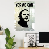 Barack Obama. Stencil concrt Poster (Thuiskantoor)