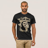 Barack Obama.Stencil.rock bckgrand T-shirt (Voorkant volledig)