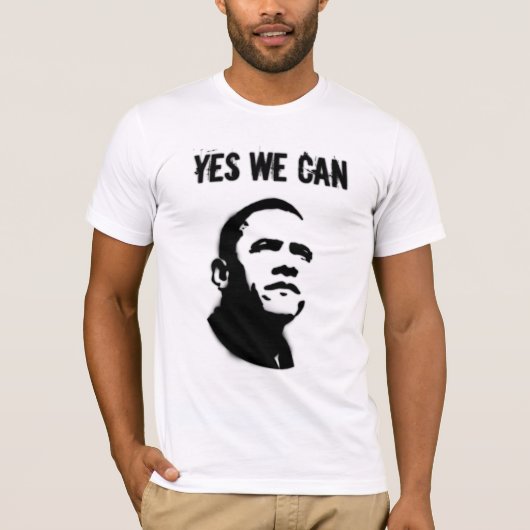 Barack Obama STENCIL T-shirt (Voorkant)