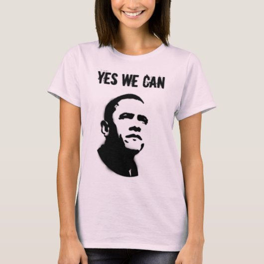 Barack Obama.Stencil. YWC T-shirt (Voorkant)