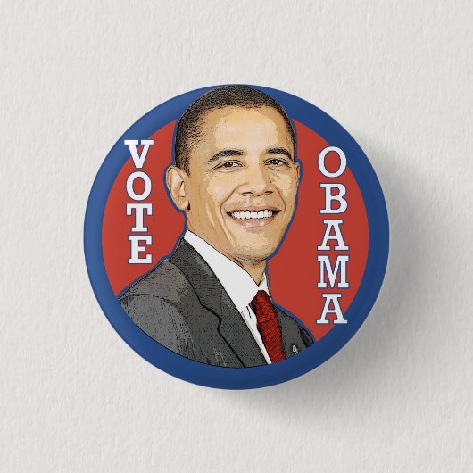 Barack Obama STETE Button (Voorkant)