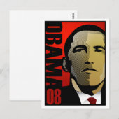 Barack Obama Super Hero Briefkaart (Voorkant / Achterkant)