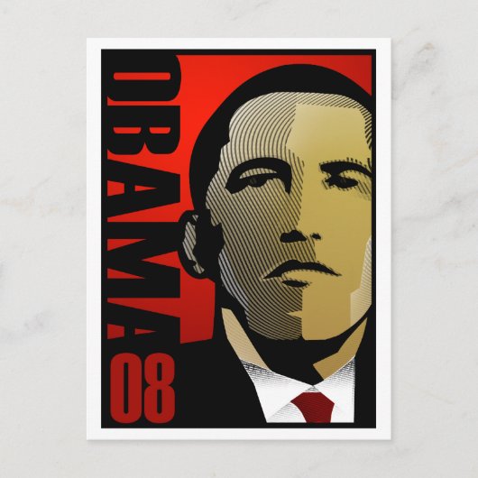 Barack Obama Super Hero Briefkaart (Voorkant)