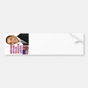 Barack Obama, terug naar achteren_ Bumpersticker