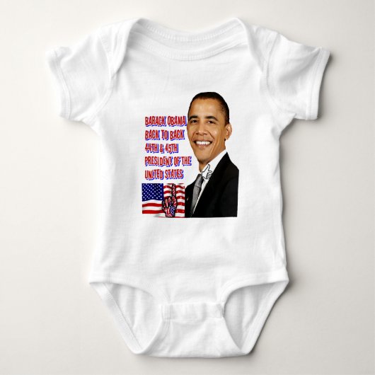 Barack Obama, terug naar achteren_ Romper (Voorkant)