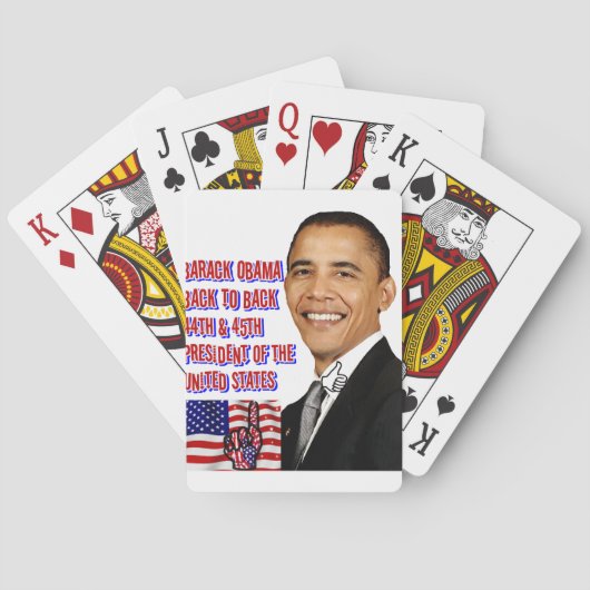 Barack Obama, terug naar achteren_ Speelkaarten (Achterkant)