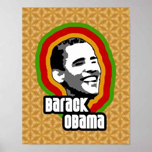 Barack Obama Throwback Poster (Voorkant)