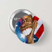 Barack Obama-toets Ronde Button 5,7 Cm (Voorkant /achterkant)