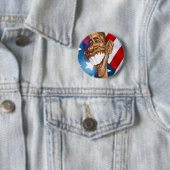 Barack Obama-toets Ronde Button 5,7 Cm (In situ)