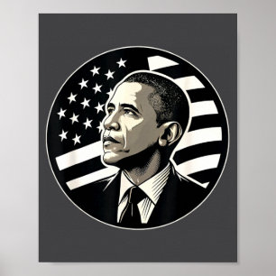 Barack Obama Tribute Kunst Democratie Protest T-sh Poster