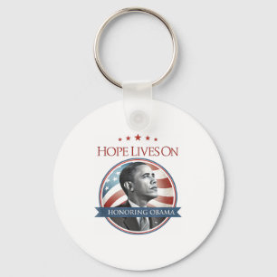 Barack Obama Tribute Kunst Hoop Leeft T-shirt.png Sleutelhanger