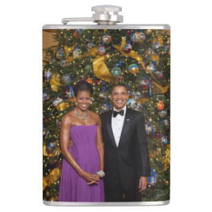 Barack Obama US President White House Kerstmis Heupfles