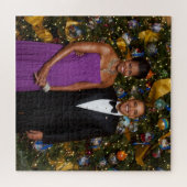 Barack Obama US President White House Kerstmis Legpuzzel (Horizontaal)