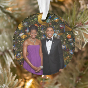 Barack Obama US President White House Kerstmis Ornament