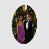 Barack Obama US President White House Kerstmis Ornament (voorkant)