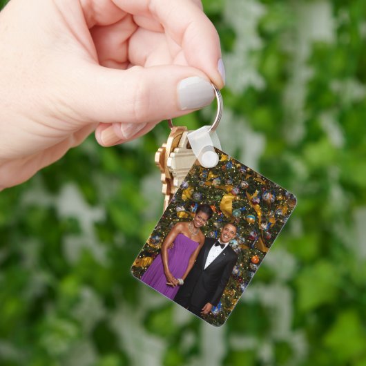 Barack Obama US President White House Kerstmis Sleutelhanger (Hand)