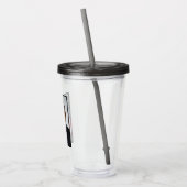 Barack Obama US President White House Portret Acryl Drinkbeker (Links)