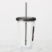 Barack Obama US President White House Portret Acryl Drinkbeker (Rechts)